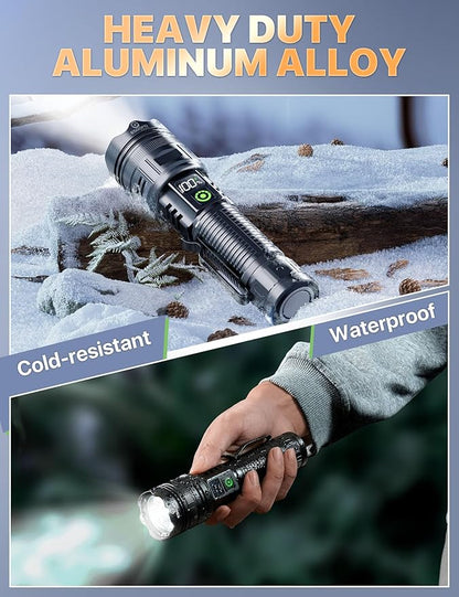 Esgofo Rechargeable Flashlights High Lumens 100000 2 Modes High/Low, Super - Image 6