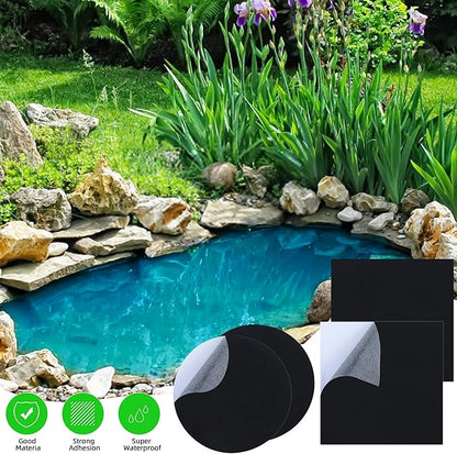 4 Pcs 8 x 8 Inches Pond Liner Repair Patch Kit EPDM Butyl Rubber Liner Patch - Image 4
