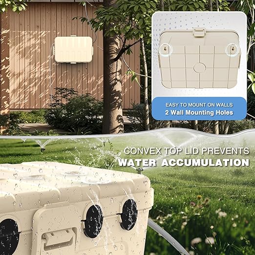 Flemoon Outdoor Electrical Box Waterproof, IP54 Waterproof Extension Cord Cover - Image 6