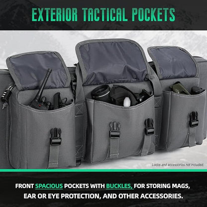 DULCE DOM 32/36/42/48/52 inch Double Rifle Case Soft Gun Bag - Image 4