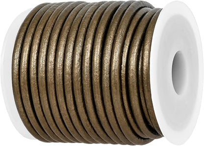 GENIQUE Real/Genuine Round Leather String Cord by GENIQUE
