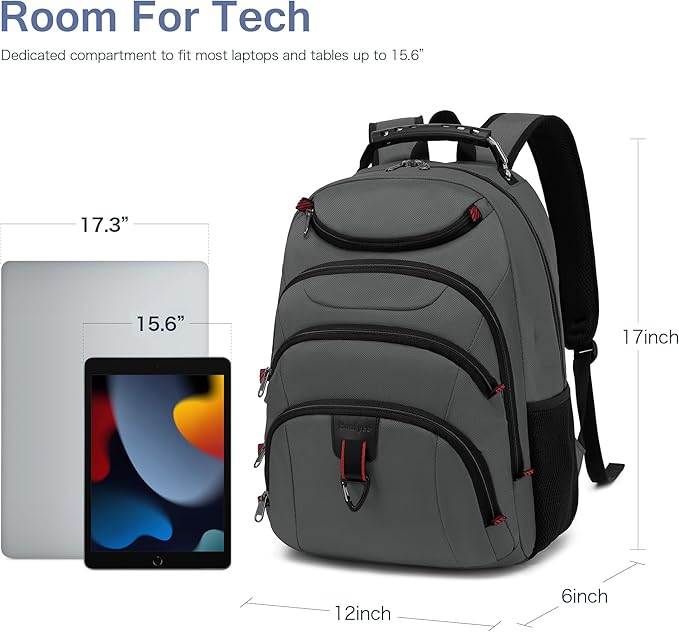 Boavan Laptop Backpack for men, 15.6 inch Laptop Bag - Image 5