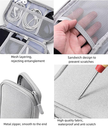 Electronic Organizer Travel Cable Accessories BagPouch Portable Waterproof - Image 3