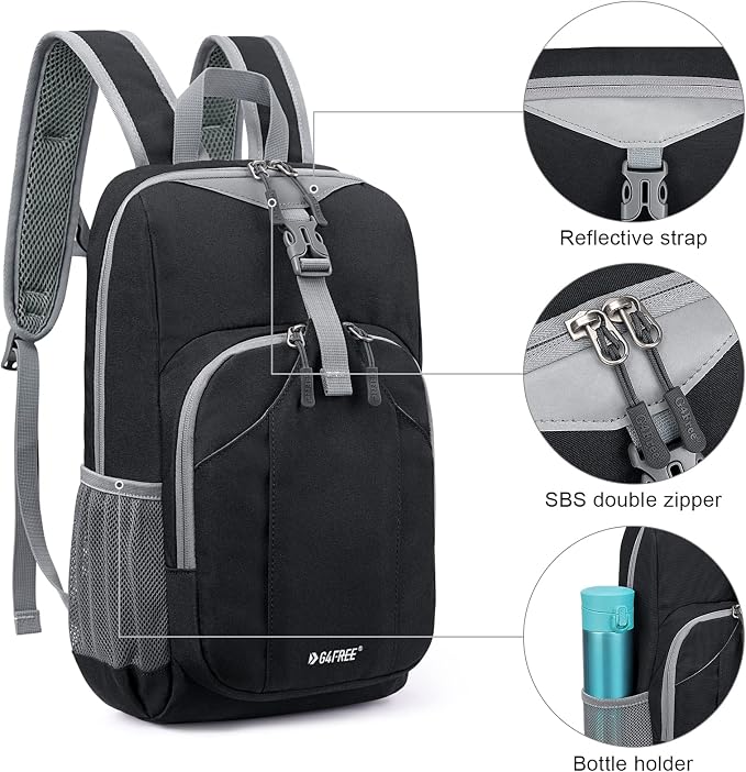 G4Free Mini 10L Hiking Daypack Small Hiking Backpack Cycling Compact Shoulder - Image 7