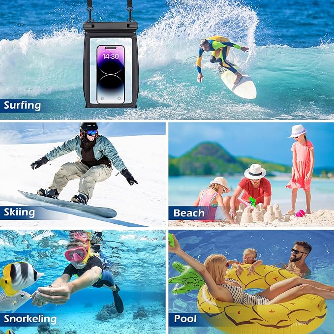 Large Floating Waterproof Phone Pouch, Cell Phone Dry Bag - Image 7