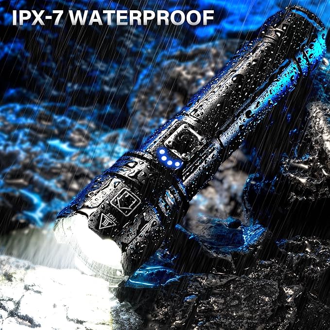 AKNEAR Rechargeable LED Flashlight 99000 High Lumens, Super Bright Flashlights - Image 8