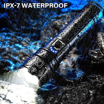 AKNEAR Rechargeable LED Flashlight 99000 High Lumens, Super Bright Flashlights - Image 7