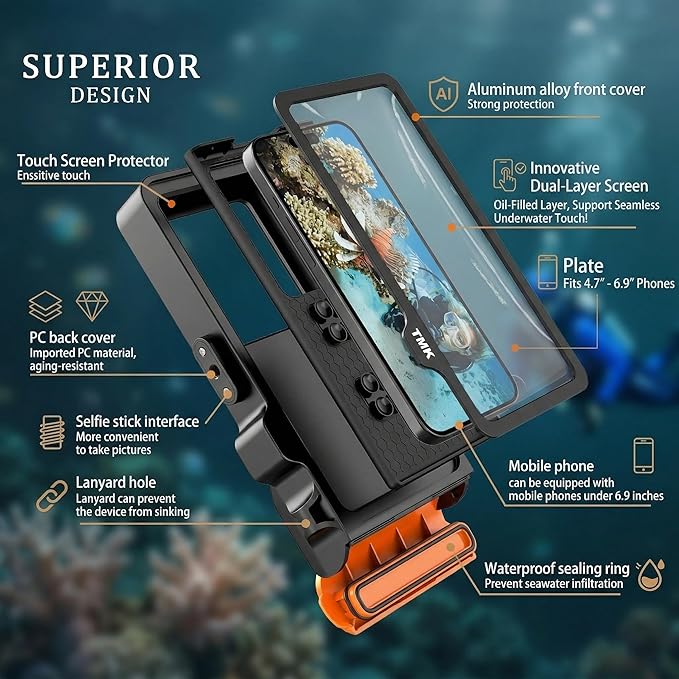 Diving Phone Case for iPhone 17 16 15 14 13 Pro Max Galaxy S25 S24 S23 Ultra - Image 3