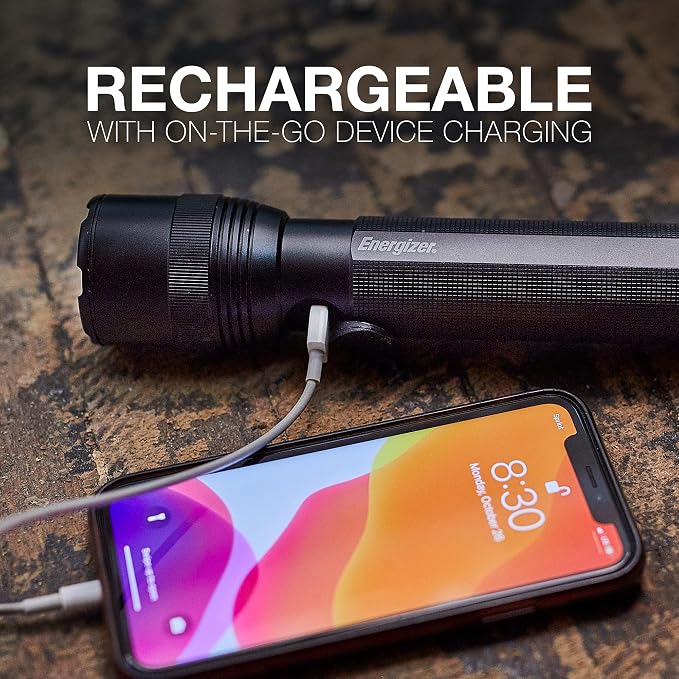 Energizer TacR-1000 Flashlight Rechargeable, Bright Rechargeable Tactical - Image 5