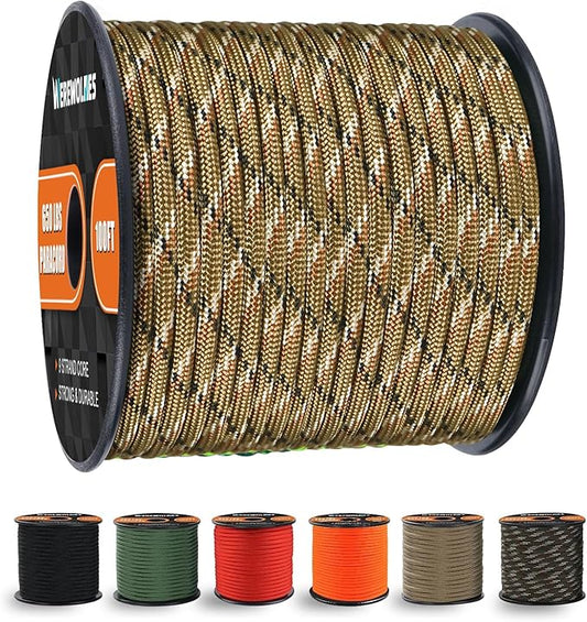 WEREWOLVES 650lb Paracord/Parachute Cord by WEREWOLVES