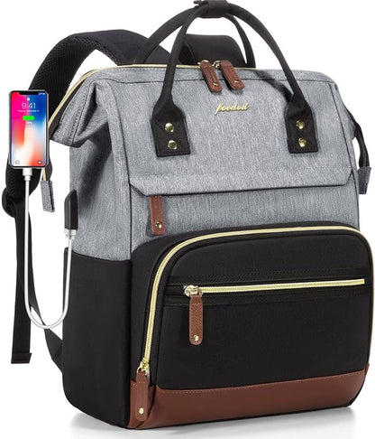 Focdod Laptop Backpack 15.6 Inch Professional Womens Purse Computer Bag Nurse by FOCDOD