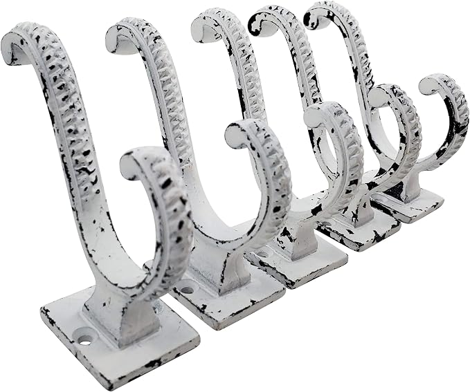 Claimed Corner Iron Scroll Coat Hooks - Image 2