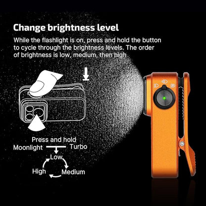 OLIGHT Oclip Pro EDC Flashlight Clip-on Light, Rechargeable 500 Lumens - Image 5