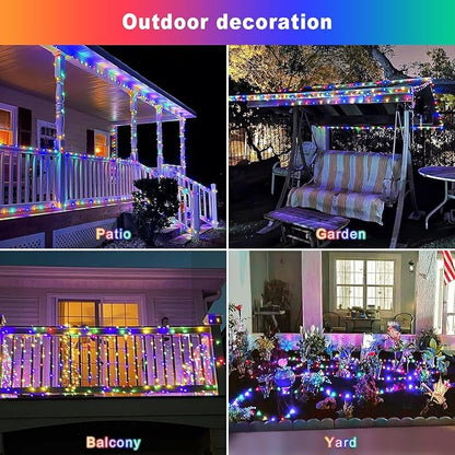 JMEXSUSS 2 Pack Solar Christmas Lights Outdoor Waterproof, Each 33FT 100 LED - Image 8