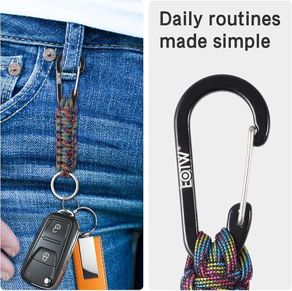 EOTW Paracord Keychain for Men Women Paracord Carabiner Backpack Keychain - Image 4