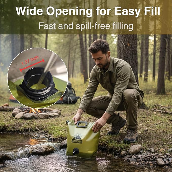 Camping Water Container 2 Gallon Collapsible Water Jug - Image 8