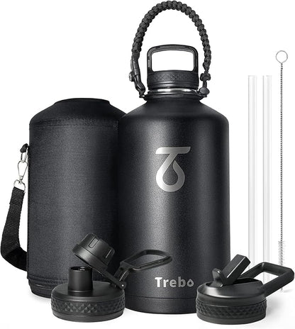 Trebo One Gallon Water Bottle Insulated by StayHotStayColdStayGreen