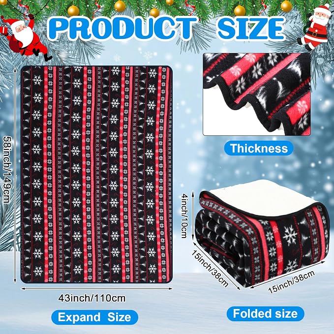 Riakrum 12V Car Heated Blanket for Cold - Image 2