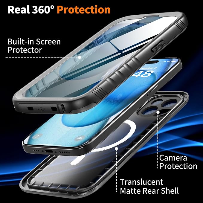 Cozycase for iPhone 15 Waterproof Shockproof Dustproof Case - Image 5