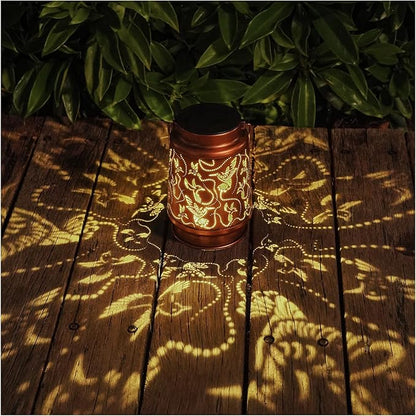 Solar Hummingbird Lanterns Outdoor Hanging Decor Lantern, Waterproof Hollow Out by AITENISEN