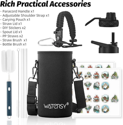 32oz Insulated Water Bottle, BPA Free&Leak Proof, Stainless Steel Water Flask - Image 7