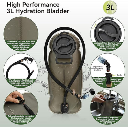 MARCHWAY Tactical Molle Hydration Pack Backpack - Image 6