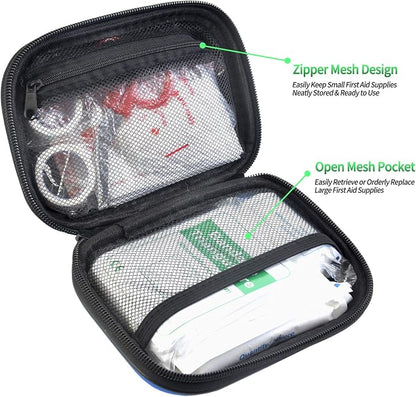 I GO 85 Pieces Hard Shell Mini Compact First Aid Kit, Small Personal Emergency - Image 3