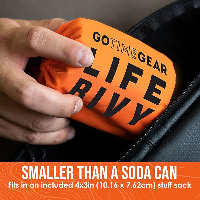Go Time Gear Life Bivy Emergency Survival Sleeping Bag Thermal Bivy - Image 5