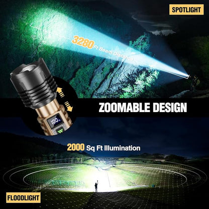 WdtPro Rechargeable LED Flashlights High Lumens, Super Bright 90000LM - Image 6