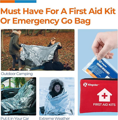 K Kingstar Emergency Blanket 75 Pack, Bulk Supply - Image 6