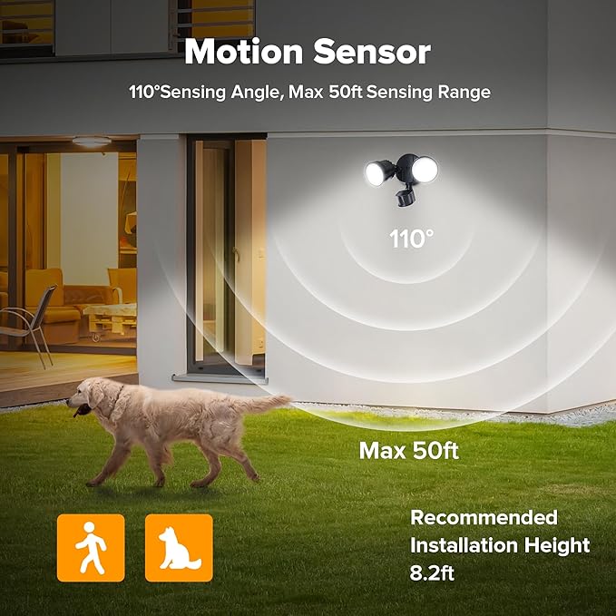 LUTEC Shrimp P6221B-PIR24 2000 Lumen 18 Watt 26 LED Motion Activated Integrated - Image 2