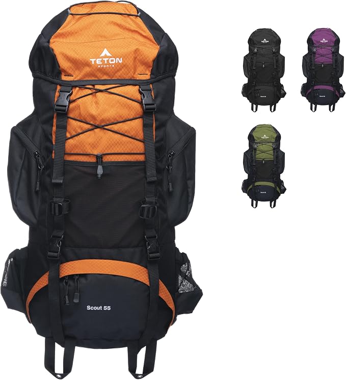 Teton 55L Scout Internal Frame Backpack by Teton