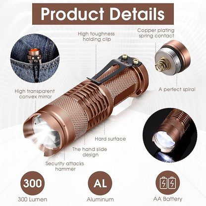 Fumete 20 Pieces LED Flashlight Mini 3 Mode Tactical Torch Small Water - Image 3