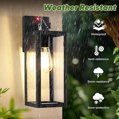 Upgraded Motion Sensor Outdoor Wall Light, Large Size Dusk to Dawn Porch Light - Image 4