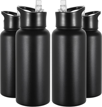 VEGOND 32 oz Insulated Water Bottle Bulk Stainless Steel Metal Water Bottles by VEGOND