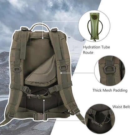 Hannibal Tactical MOLLE Assault Backpack, Tactical Backpack Military Army - Image 5