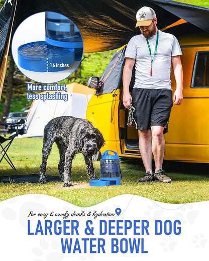 Portable Dog Travel Water Bottle, 77oz Large Dog Water Bowl Dispenser Portable - Image 3
