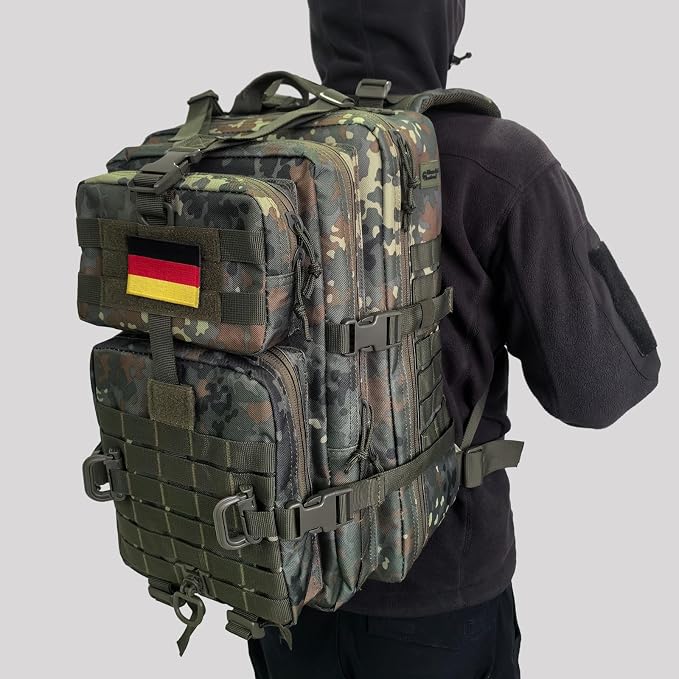 Hannibal Tactical MOLLE Assault Backpack, Tactical Backpack Military Army - Image 7