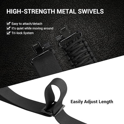 Double Braide 550LB Shotgun Sling 2 Point Paracord Rifle Sling, Non-Slip - Image 6