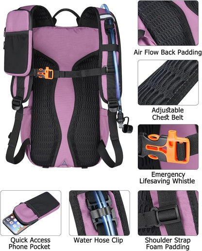 NOOLA Hydration Backpack with 3L Water Bladder, 22L / 25L Water Backpack - Image 7