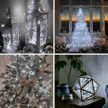 4Pack 80Ft 240LED Fairy Lights Battery Operated - Image 3