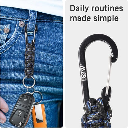 EOTW Paracord Keychain for Men Women Paracord Carabiner Backpack Keychain - Image 4