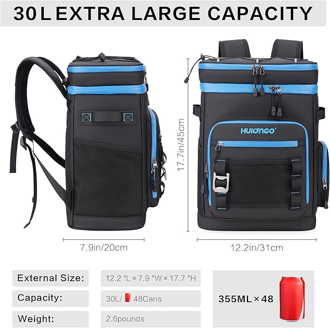 Hulongo Large Waterproof Insulated Cooler Backpack - Image 2