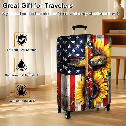 Luggage Cover Protector for 26-28 Inch Suitcases, TSA Approved Elastic Travel - Image 7