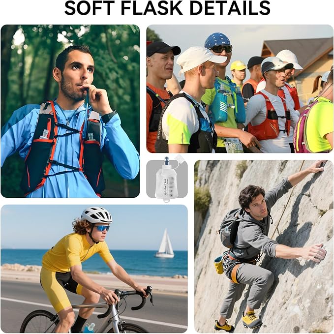500ml Soft Flask Soft Water Bottle - Image 6