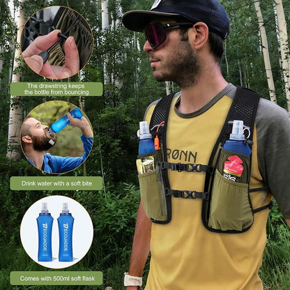 BECOJADDE Running Vest Hydration Backpack - Image 5