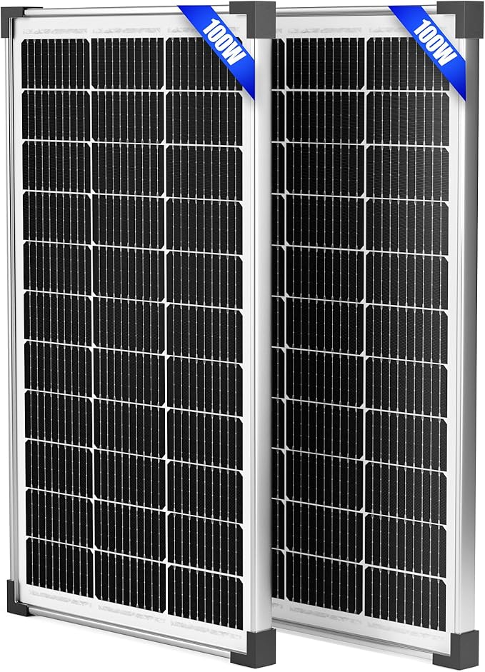 Voltset 200W 12V Solar Panels, High Efficiency 9BB Cell Monocrystalline Solar by Voltset