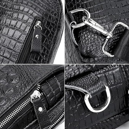 Hebetag Leather Sling Bag Crossbody Backpack - Image 5