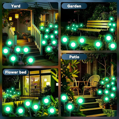 Slyuexu Solar Garden Lights Outdoor Waterproof, 2 Pack 16 LED Swaying Firefly - Image 5