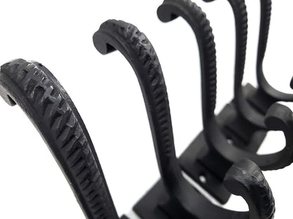 Claimed Corner Iron Scroll Coat Hooks - Image 5